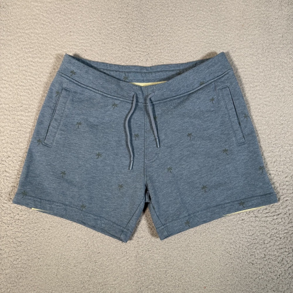 Chubbies Shorts Mens Small Blue Elast Waist Drawstring Sweatshorts‎ Lined Logo